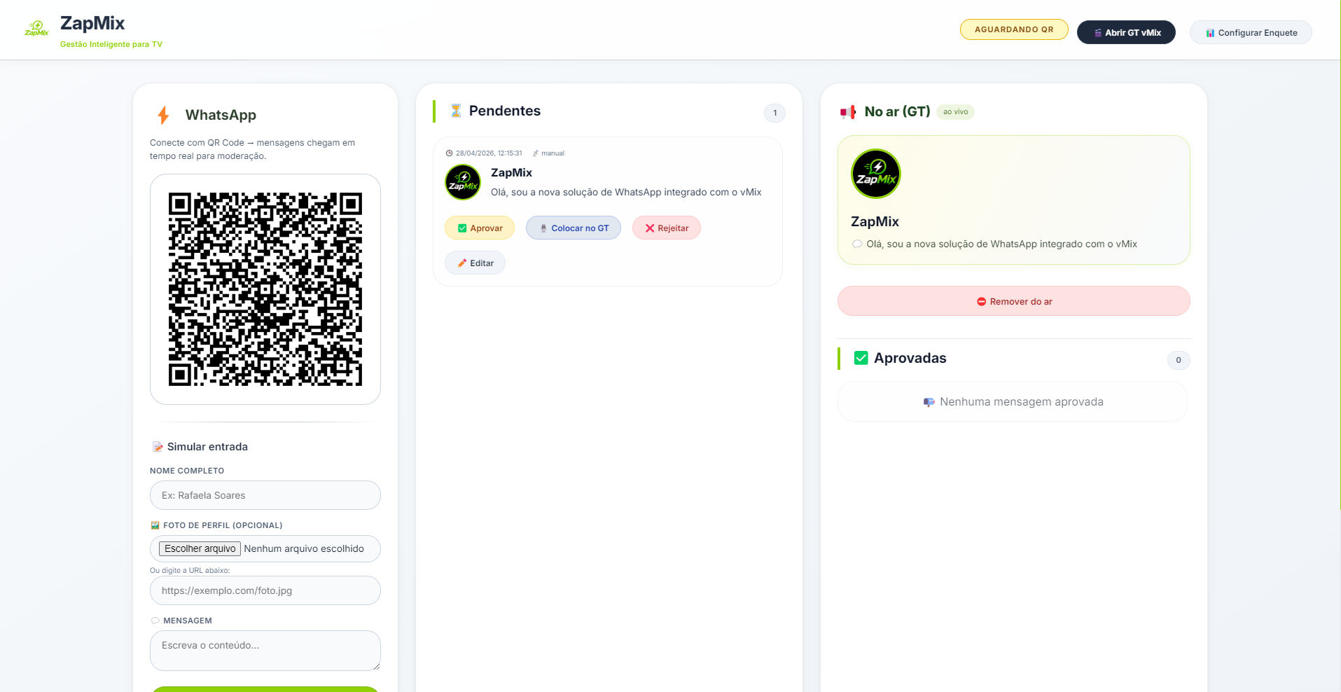 ZapMix Dashboard